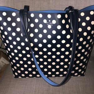 Kate Spade Polka Dot Tote Bag with Wristlet